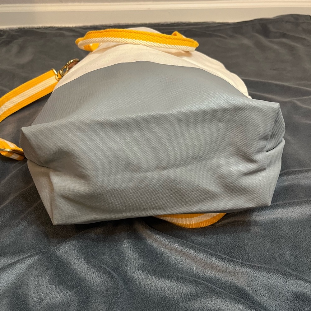 Dipped Tote with Yellow Strap - Picture 9 of 11
